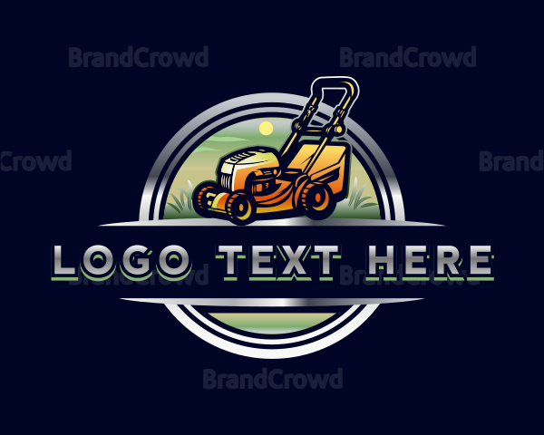 Lawn Care Mowing Logo