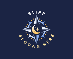 Moon Star Compass Logo