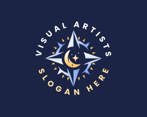 Moon Star Compass Logo