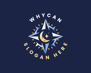 Moon Star Compass Logo