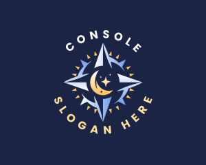 Navigator - Moon Star Compass logo design