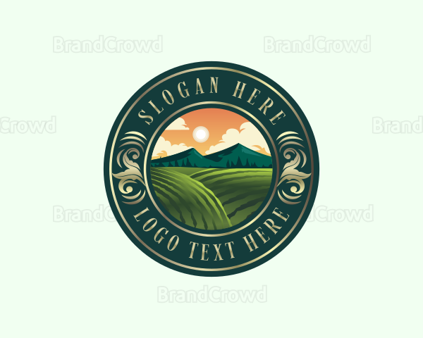 Agriculture Farm Field Logo