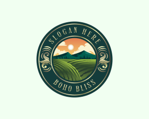 Agriculture Farm Field Logo