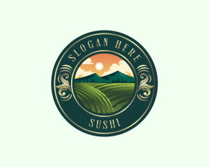 Agriculture Farm Field Logo