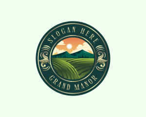 Agriculture Farm Field logo design