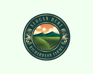 Agriculture Farm Field logo design