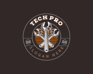 Tool - Wrench Plumbing Tools logo design