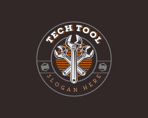 Tool - Maintenance Wrench Repair Tool logo design