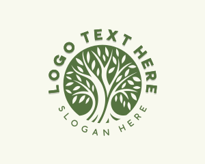 Eco Wellness Tree Logo