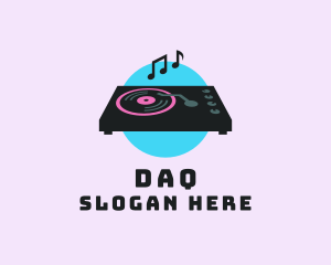 DJ Music Turntable  Logo
