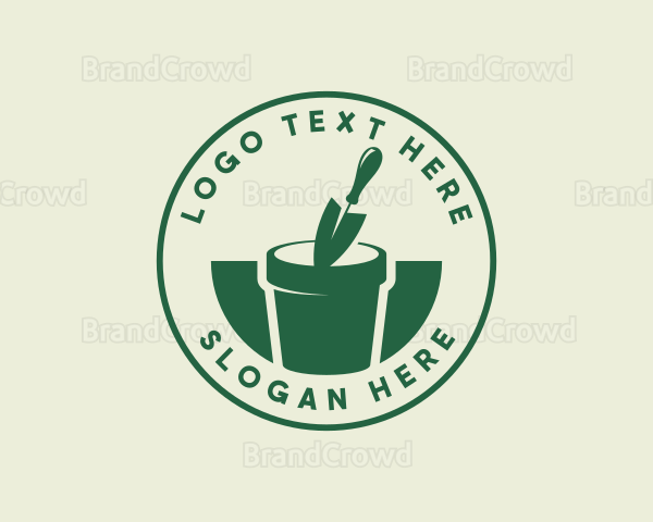 Gardening Plant Trowel Logo