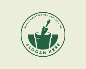 Landscaper - Gardening Plant Trowel logo design