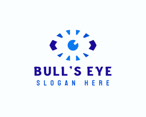 Blue Eye Lens  logo design