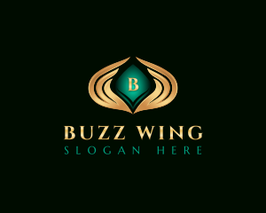 Elegant Premium Wings logo design