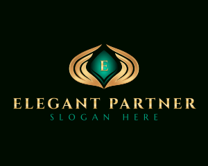 Elegant Premium Wings logo design