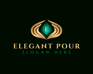 Elegant Premium Wings logo design