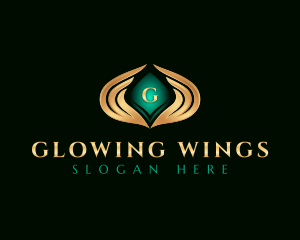 Elegant Premium Wings logo design