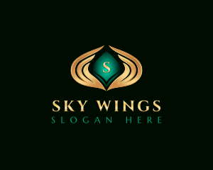 Elegant Premium Wings logo design