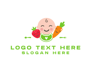 Daycare - Vegetable Baby Food logo design