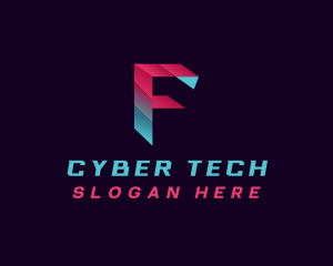 Cyber - Digital Cyber Gaming logo design