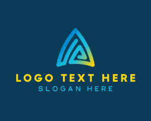 Triangle - Modern Business Letter A logo design