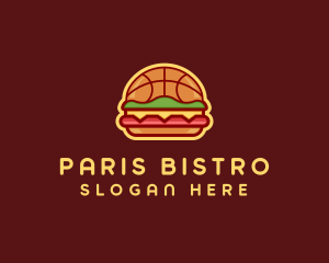 Basketball Burger Restaurant logo design