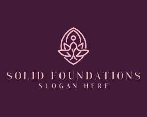 Meditation Yoga Lotus Logo