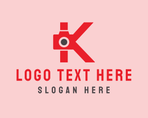 Digicam - Camera Studio Letter K logo design