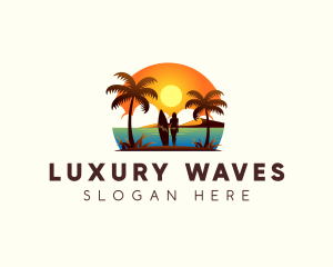 Travel Beach Resort logo design