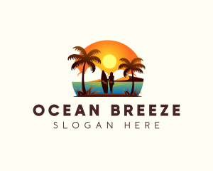 Travel Beach Resort logo design