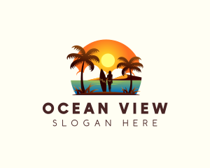 Travel Beach Resort logo design