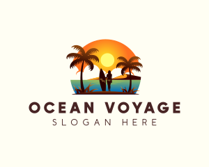 Travel Beach Resort logo design