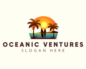 Travel Beach Resort logo design