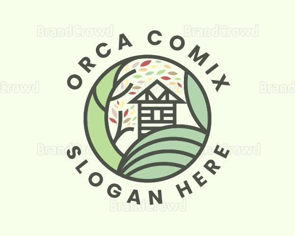 Cottage Tree Landscape Logo