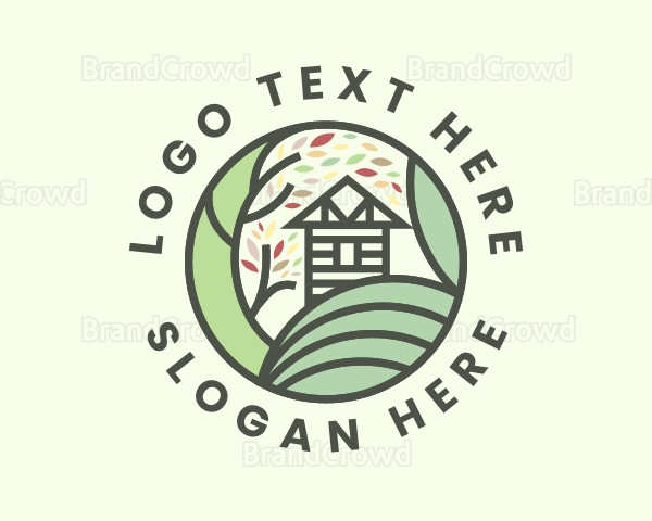 Cottage Tree Landscape Logo