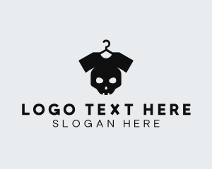 Hanger - Skull Tshirt Clothing logo design