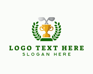 Mini Golf - Golf Tournament Trophy logo design