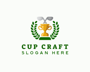 Cups - Golf Clubs Tournament Trophy logo design