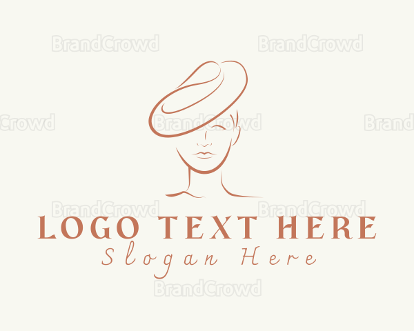 Fashion Hat Lady Logo