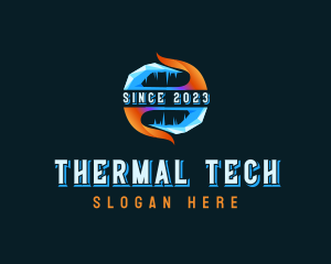 Thermal Flame Ice logo design