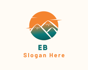 Explorer - Sunset Peak Mountain logo design