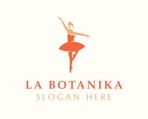 Orange - Tutu Ballet Dancing logo design