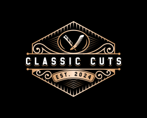 Razor Barber Stylist logo design