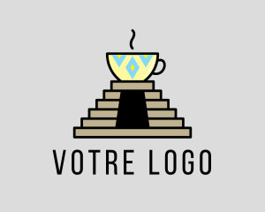 Pyramid - Aztec Coffee Cafe logo design