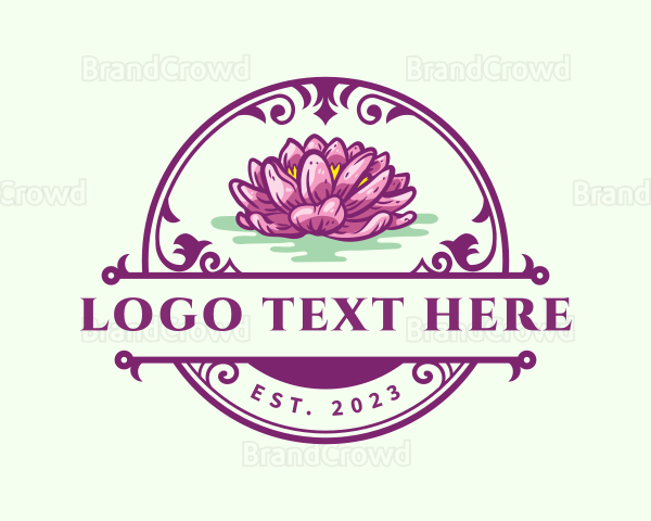 Beauty Lotus Flower Logo