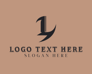 Letter L - Tattoo Studio Letter L logo design