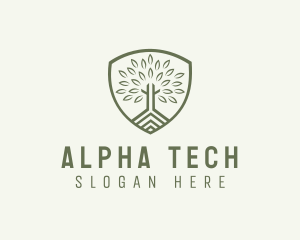 Eco Forest Shield logo design