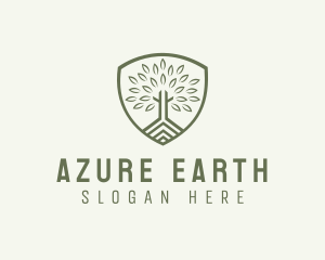 Eco Forest Shield logo design