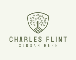 Eco Forest Shield logo design