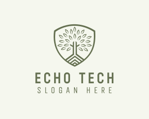 Eco Forest Shield logo design